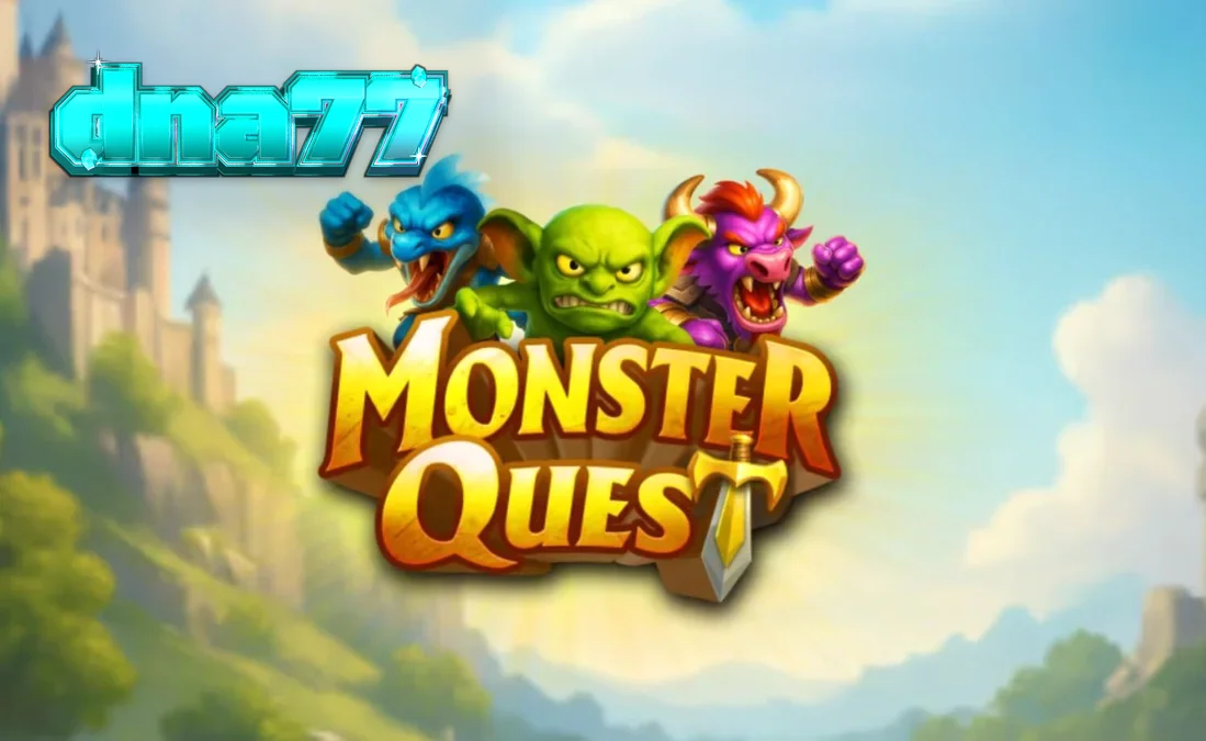 Tampilan visual kastil abad pertengahan dalam slot Monster Quest